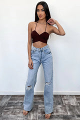 Dolly Crop - Brown