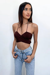 Dolly Crop - Brown