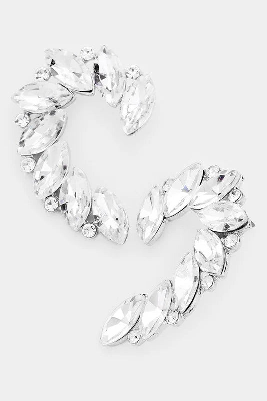 Crystal Marquise Accented Earrings