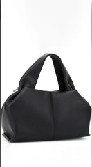 Sophia Lux Soft PU Leather Handbag - Black