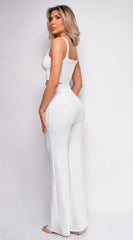 Soph White Square Neck Crop Top